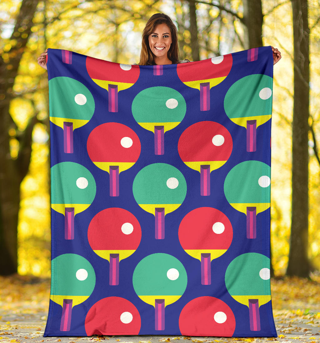Ping Pong Pattern Print Design A03 Premium Blanket