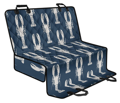 Lobster Pattern Print Design 02 Rear Dog Car Seat Cover Hammock