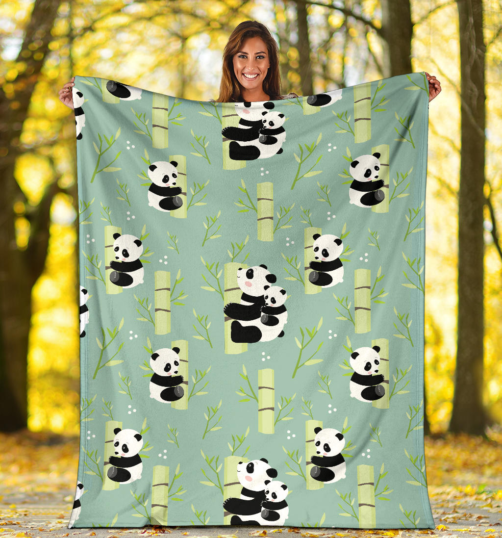Panda Pattern Print Design A03 Premium Blanket