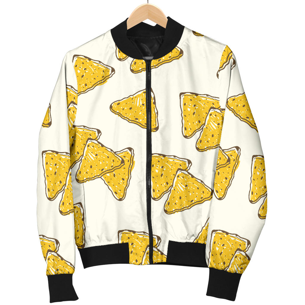 Nachos Pattern Print Design A01 Men Bomber Jacket