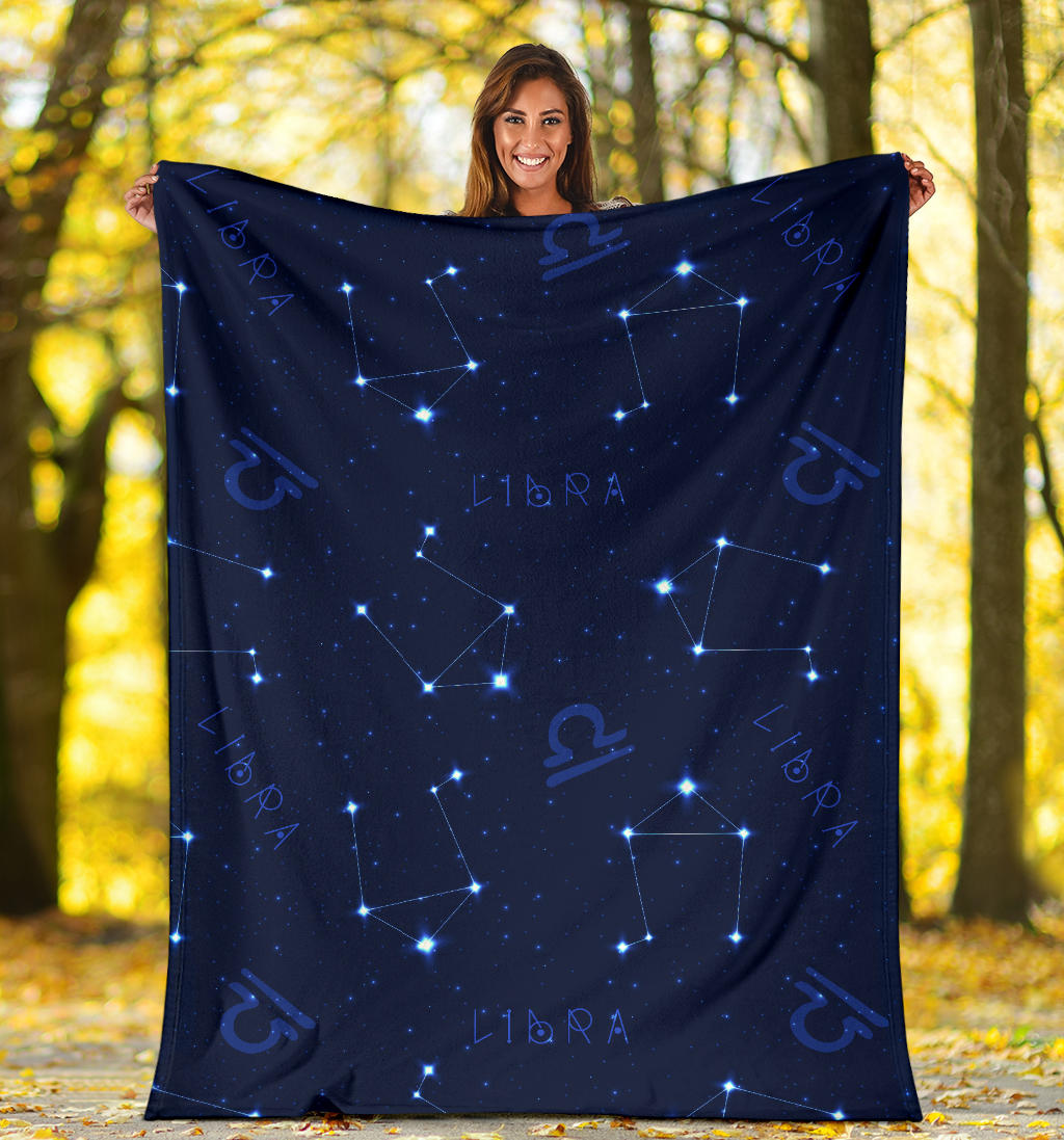 Libra Pattern Print Design 04 Premium Blanket