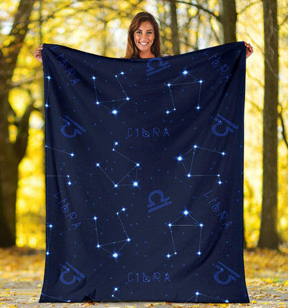 Libra Pattern Print Design 04 Premium Blanket