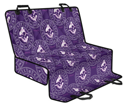 Pisces Pattern Print Design A02 Rear Dog Car Seat Cover Hammock