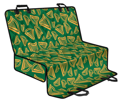 Harp Pattern Print Design 03 Rear Dog Car Seat Cover Hammock