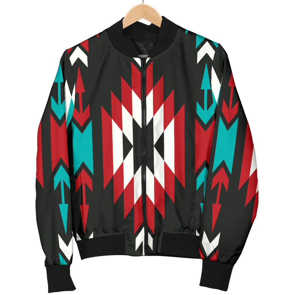Native Pattern Print Design A08 Men Bomber Jacket