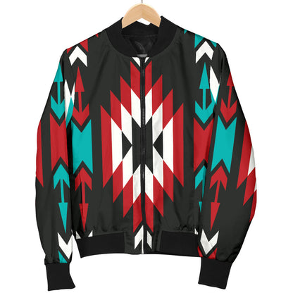 Native Pattern Print Design A08 Men Bomber Jacket