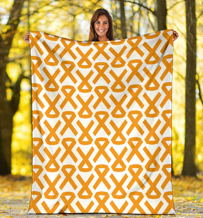 Appendix cancer Pattern Print Design 02 Premium Blanket