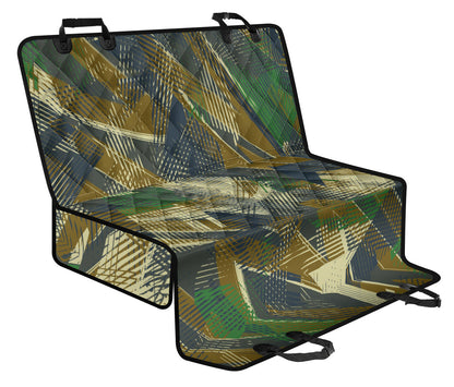 Military Camouflage Pattern Print Design 01 Rear Dog Car Seat Cover Hammock