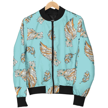 Angel Wings Pattern Print Design 03 Men Bomber Jacket