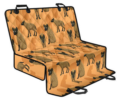 Hyena Pattern Print Design 01 Rear Dog Car Seat Cover Hammock