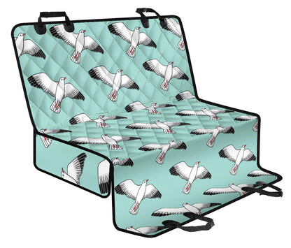 Pigeon Pattern Print Design 02 Rear Dog Car Seat Cover Hammock