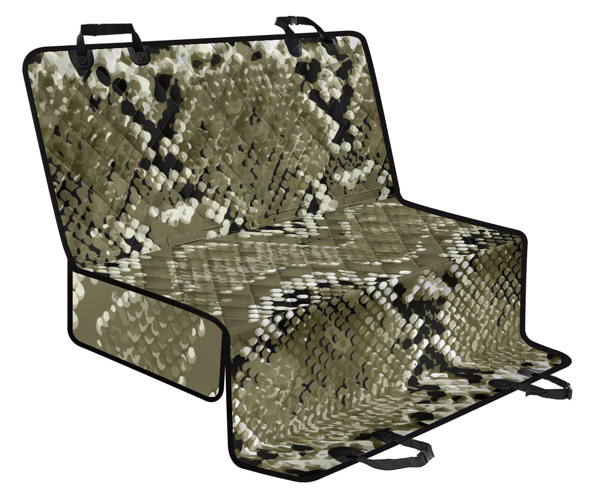 Python Pattern Print Design A04 Rear Dog Car Seat Cover Hammock
