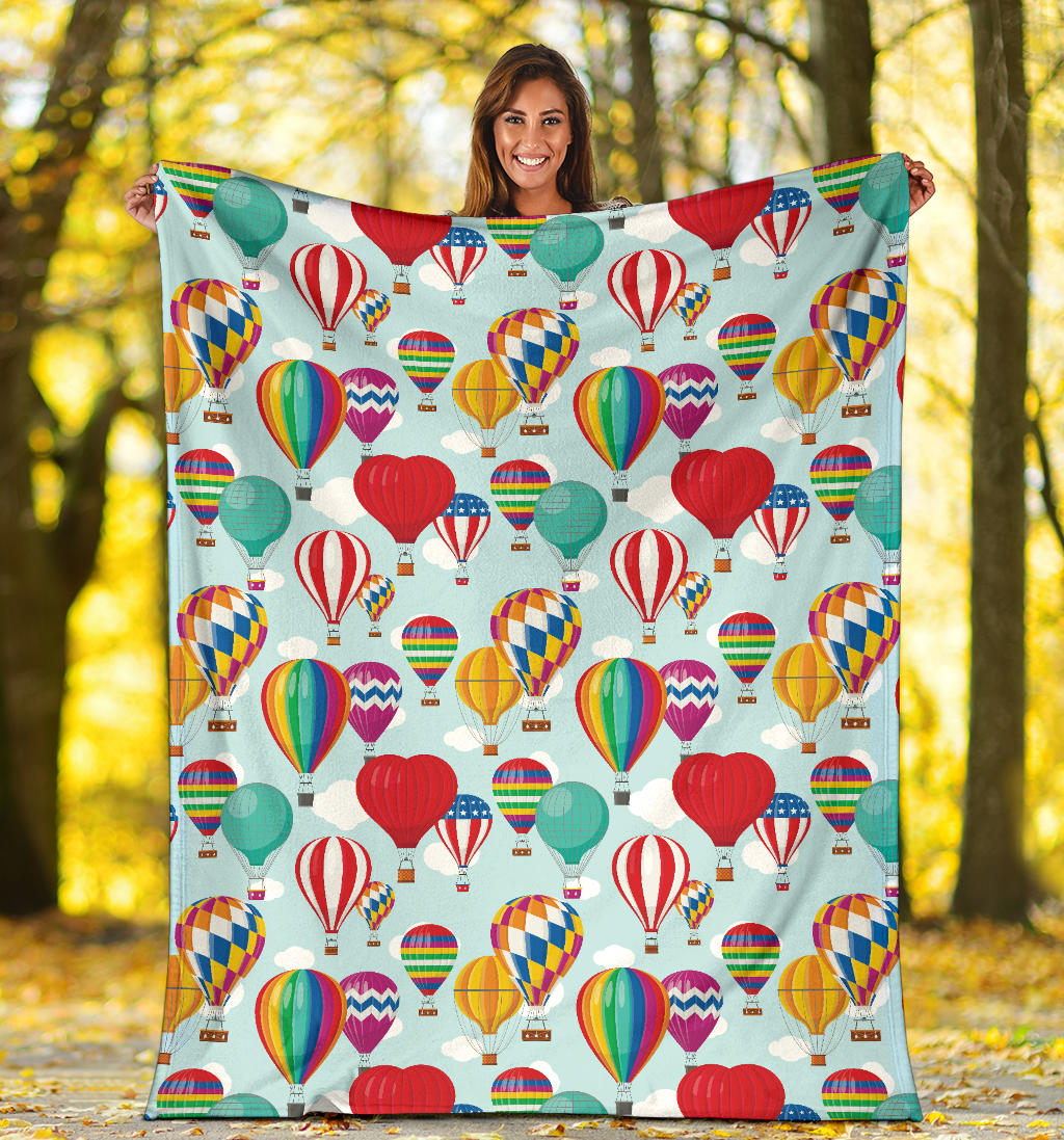 Ballon Pattern Print Design 07 Premium Blanket