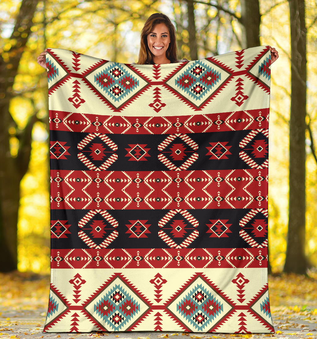 Navajo Pattern Print Design A05 Premium Blanket