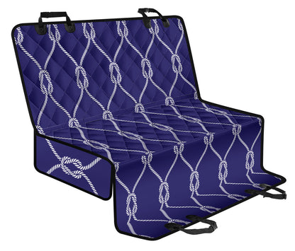 Rope Pattern Print Design A03 Rear Dog Car Seat Cover Hammock
