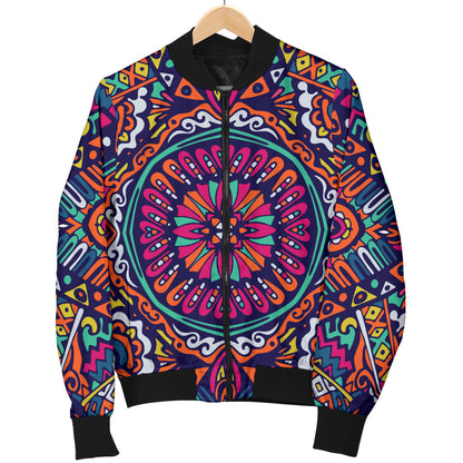 Boho Pattern Print Design 06 Men Bomber Jacket