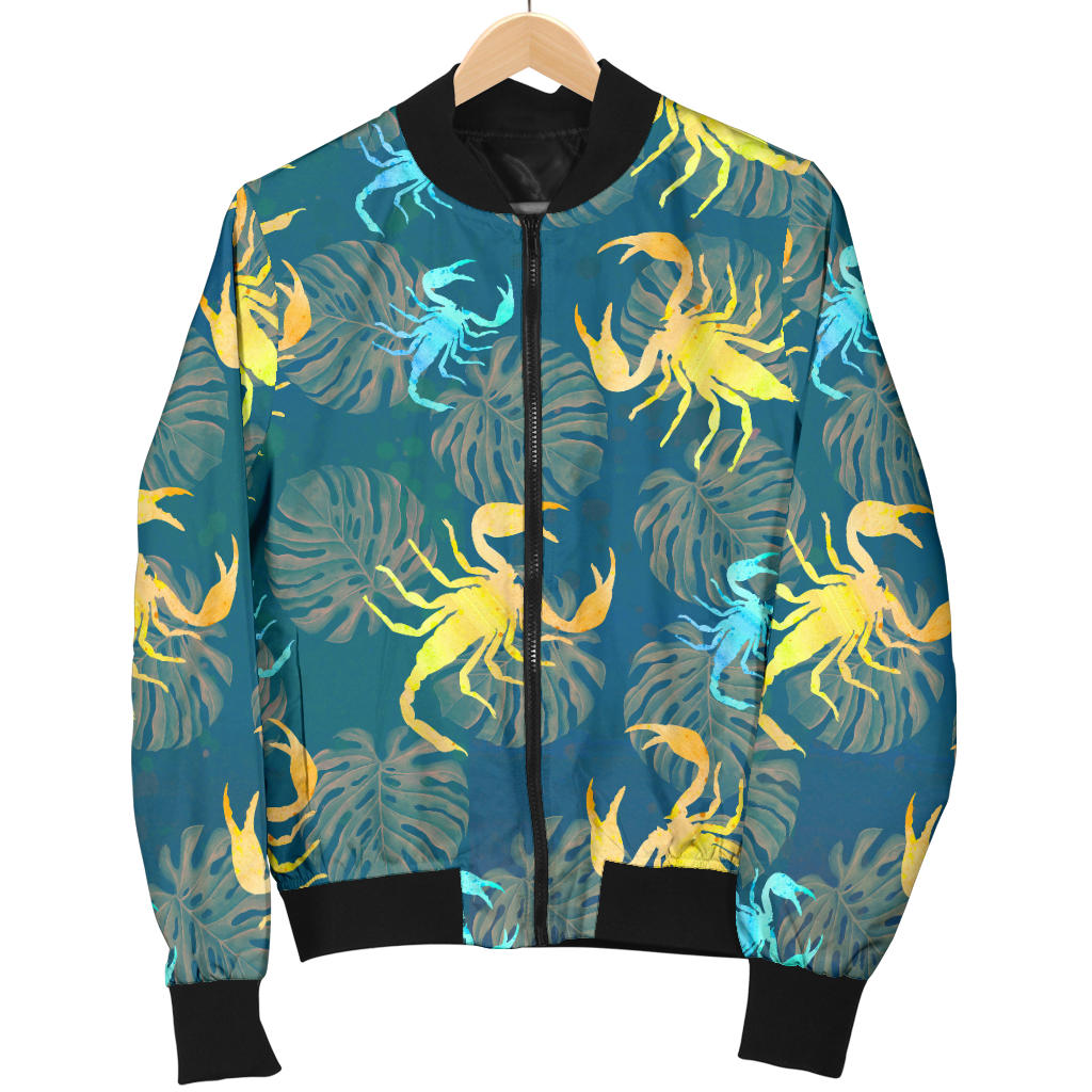 Scorpion Pattern Print Design 02 Men Bomber Jacket