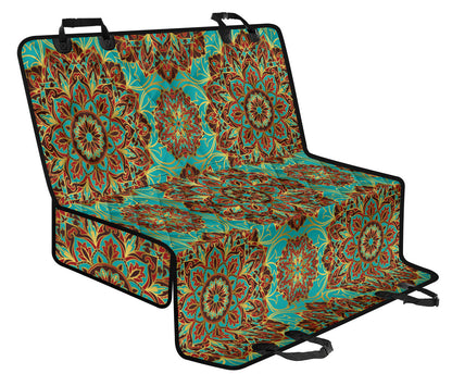 Medallion Pattern Print Design 02 Rear Dog Car Seat Cover Hammock