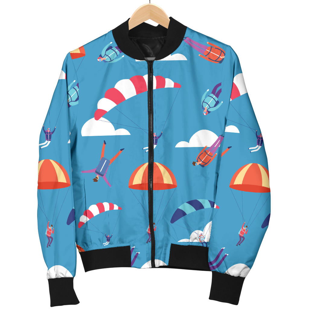 Skydiving Pattern Print Design 03 Men Bomber Jacket