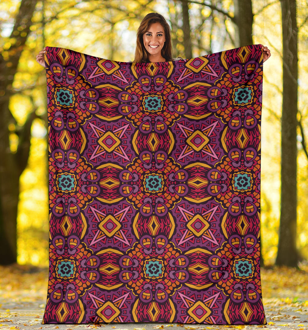 Bohemian Pattern Print Design 10 Premium Blanket