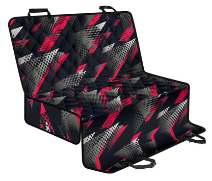 Racing Style Pattern Print Design A04 Rear Dog Car Seat Cover Hammock