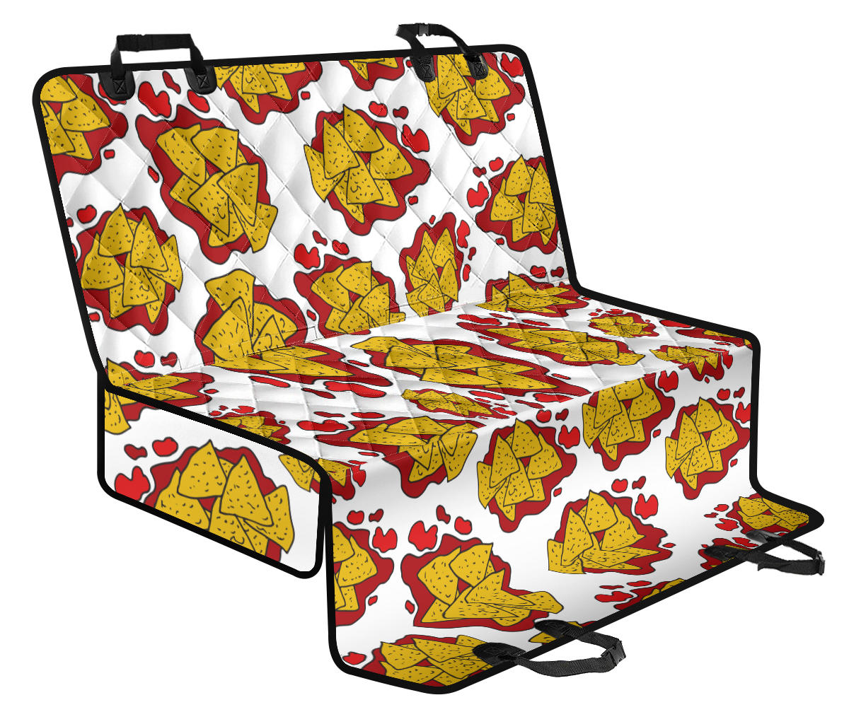 Nachos Pattern Print Design A03 Rear Dog Car Seat Cover Hammock