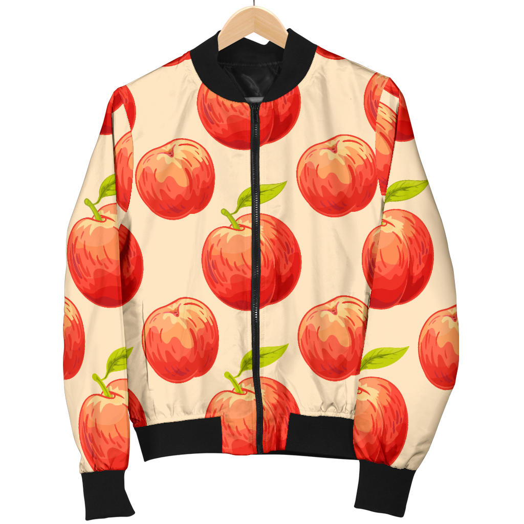 Peach Pattern Print Design A03 Men Bomber Jacket