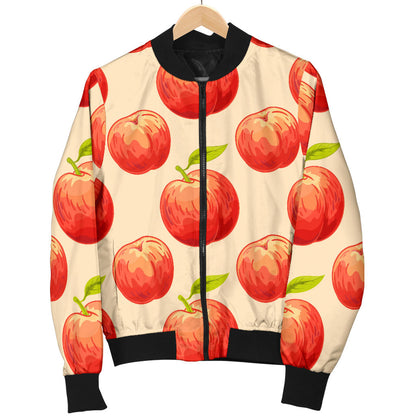 Peach Pattern Print Design A03 Men Bomber Jacket