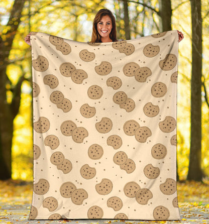 Biscuit Pattern Print Design 02 Premium Blanket