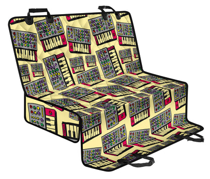 Synthesizer Pattern Print Design 01 Rear Dog Car Seat Cover Hammock