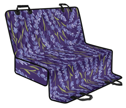 Lavender Pattern Print Design 03 Rear Dog Car Seat Cover Hammock