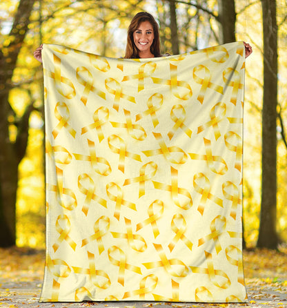 Bone cancer Pattern Print Design 01 Premium Blanket