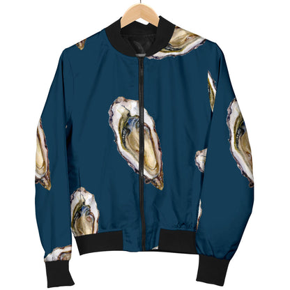 Oyster Pattern Print Design 03 Men Bomber Jacket