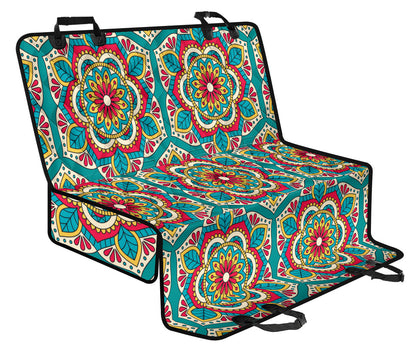 Mandala Pattern Print Design 03 Rear Dog Car Seat Cover Hammock