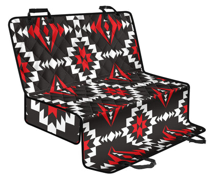 Navajo Pattern Print Design A02 Rear Dog Car Seat Cover Hammock