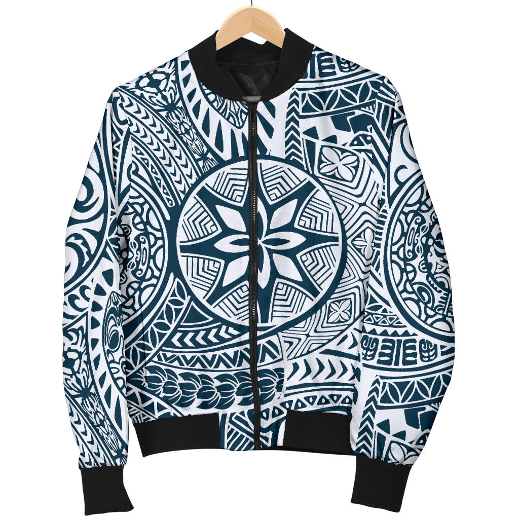 Polynesian Pattern Print Design A03 Men Bomber Jacket