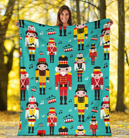 Nutcracker Pattern Print Design A03 Premium Blanket