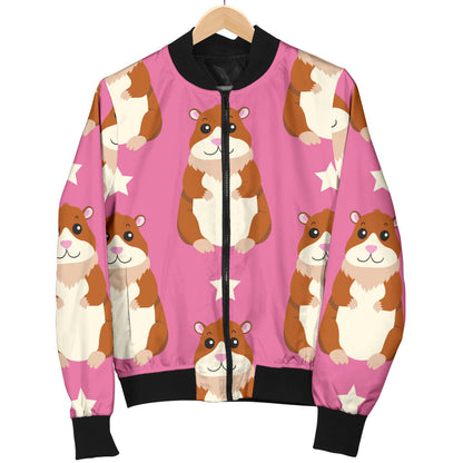 Hamster Cute Pattern Print Design 02 Men Bomber Jacket