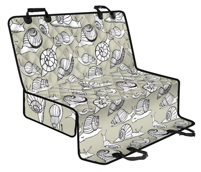 Snail Pattern Print Design 03 Rear Dog Car Seat Cover Hammock