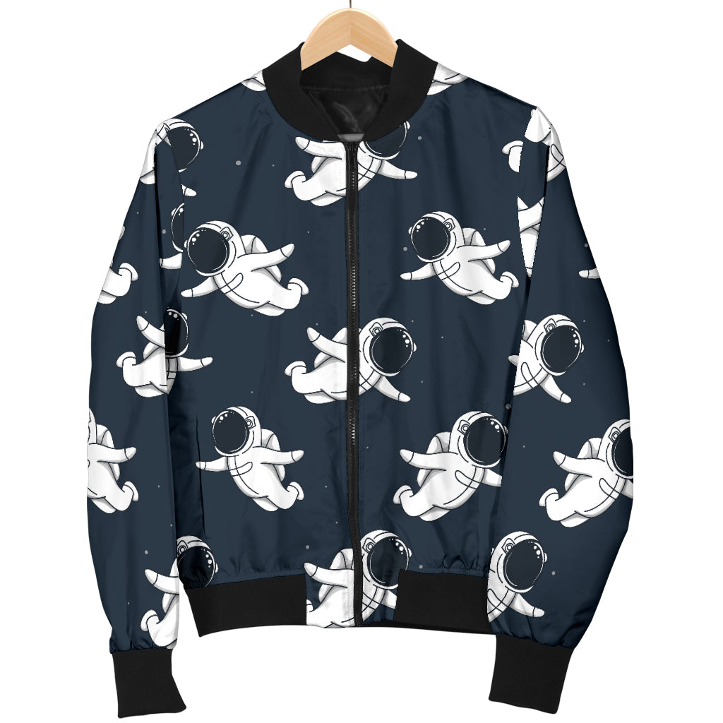 Astronaut Pattern Print Design 02 Men Bomber Jacket