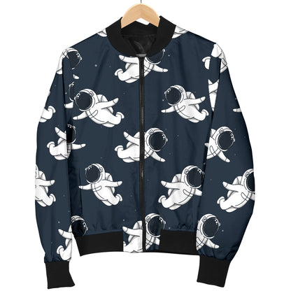 Astronaut Pattern Print Design 02 Men Bomber Jacket