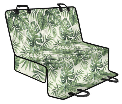 Palm Leaf Pattern Print Design A02 Rear Dog Car Seat Cover Hammock