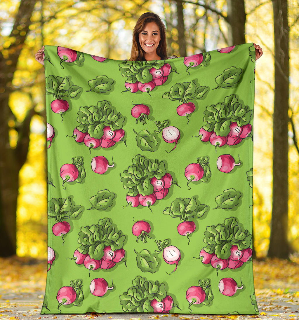 Radish Pattern Print Design A05 Premium Blanket