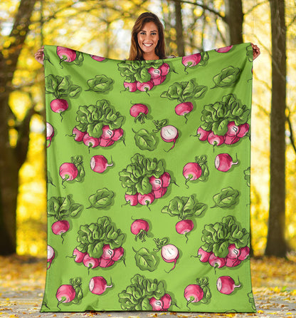 Radish Pattern Print Design A05 Premium Blanket