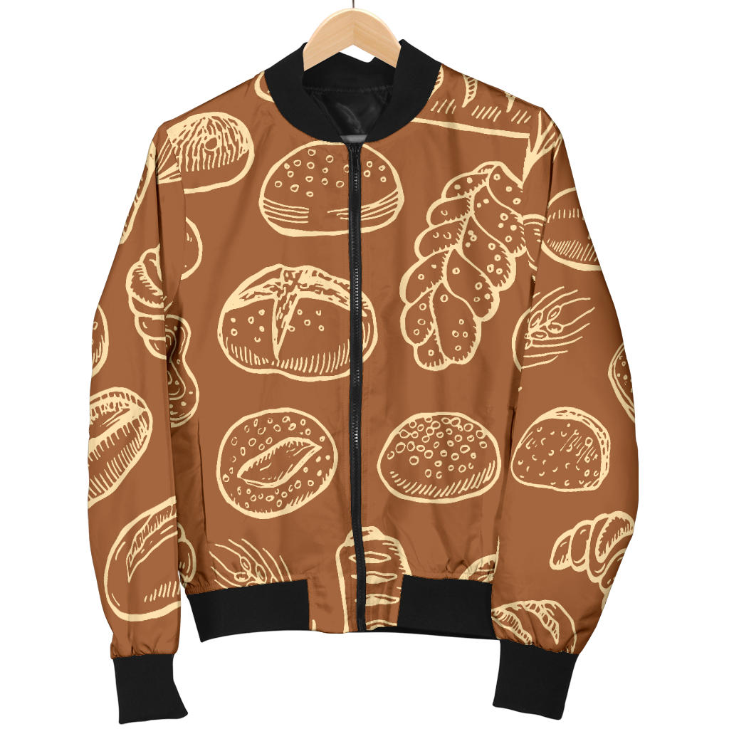 Bread Pattern Print Design 03 Men Bomber Jacket