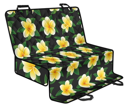 Plumeria Pattern Print Design A03 Rear Dog Car Seat Cover Hammock