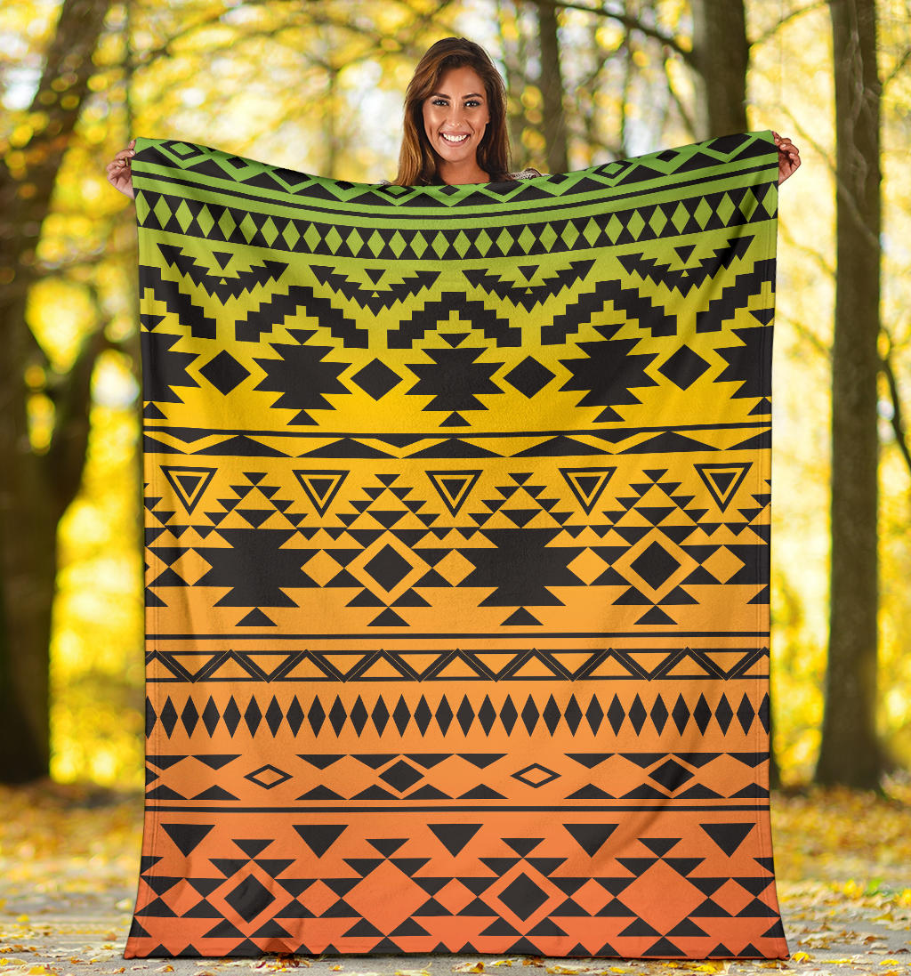 Rastafarian Pattern Print Design A04 Premium Blanket