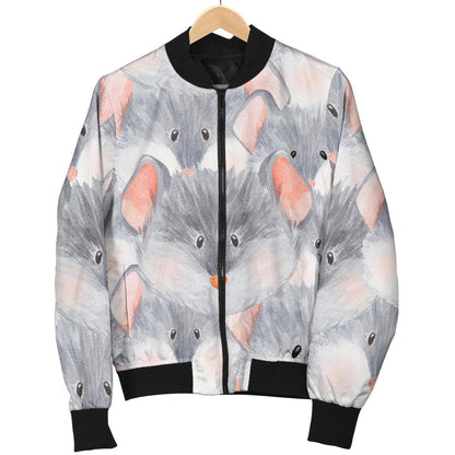 Rat Baby Pattern Print Design 02 Men Bomber Jacket