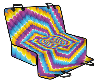 Optical illusion Pattern Print Design A04 Rear Dog Car Seat Cover Hammock