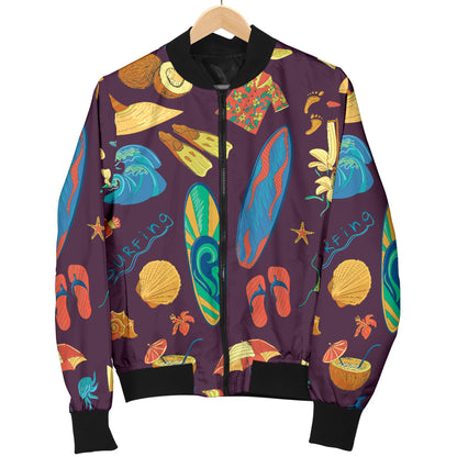 Aloha Hawaii Pattern Print Design 01 Men Bomber Jacket